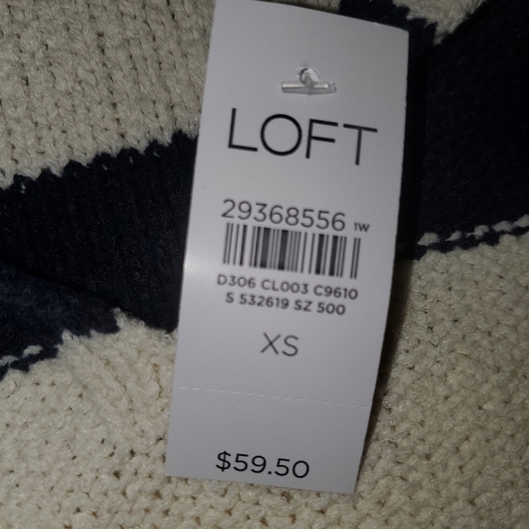 LOFT split neck sweater - Picture 3 of 6